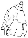 coloriage gratuit enfant Elephants