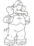 coloriage gratuit enfant Elephants