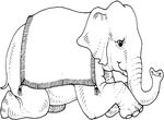 dessin gratuit Elephants