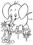 dessin gratuit Elephants