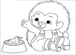 coloriage gratuit enfant Herissons