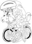 coloriage gratuit enfant Herissons