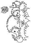 coloriage gratuit enfant Herissons