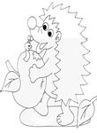 coloriage gratuit enfant Herissons