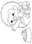 coloriage gratuit enfant Herissons