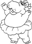 coloriage gratuit enfant Hippopotames