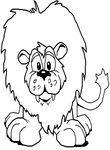 coloriage gratuit Lions