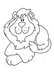 coloriage gratuit enfant Lions