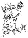 coloriage gratuit enfant Oiseaux