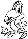 coloriage gratuit Oiseaux