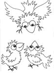 coloriage gratuit enfant Oiseaux