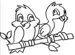 coloriage gratuit enfant Oiseaux