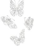 coloriage gratuit Papillons