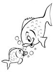 coloriage gratuit Poissons