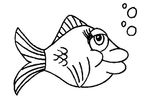 coloriage gratuit enfant Poissons