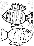 coloriage gratuit Poissons