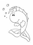 coloriage gratuit enfant Poissons