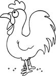 coloriage gratuit enfant Poules