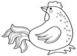 coloriage gratuit Poules