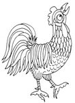 coloriage gratuit Poules