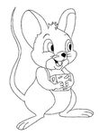 coloriage gratuit Souris