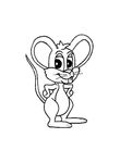 coloriage gratuit Souris