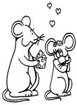 coloriage gratuit enfant Souris