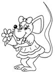 coloriage gratuit enfant Souris