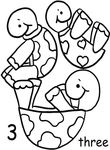 coloriage gratuit enfant Tortues