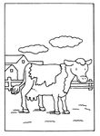 coloriage gratuit Vaches