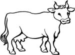 coloriage gratuit enfant Vaches