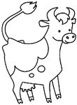 dessin gratuit Vaches