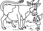 dessin gratuit Vaches