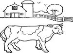 coloriage gratuit enfant Vaches