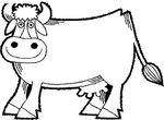 coloriage gratuit Vaches