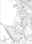 coloriage gratuit enfant Arc En Ciel