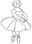 coloriage gratuit Danseuses