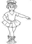 coloriage gratuit enfant Danseuses