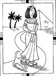 coloriage gratuit Egypte