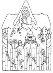 coloriage gratuit Maisons