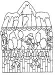 coloriage gratuit enfant Maisons