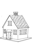 coloriage gratuit Maisons