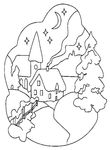 coloriage gratuit enfant Maisons