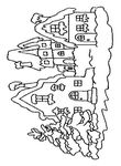 coloriage gratuit Maisons