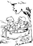 coloriage gratuit enfant Scouts