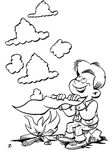 coloriage gratuit Scouts