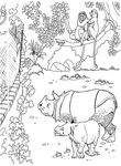 coloriage gratuit enfant Zoo