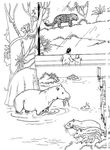 coloriage gratuit enfant Zoo