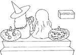 coloriage gratuit enfant Halloween