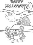 coloriage gratuit Halloween